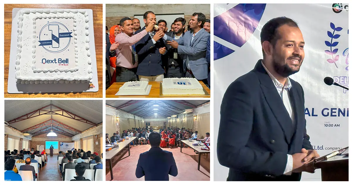 Next Bell Company One-Year Business Success Celebration
